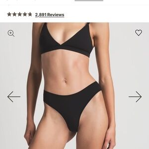 2 PAIR OF NWT SKIMS Fits Everybody Black Thongs SZ M. (Pair)